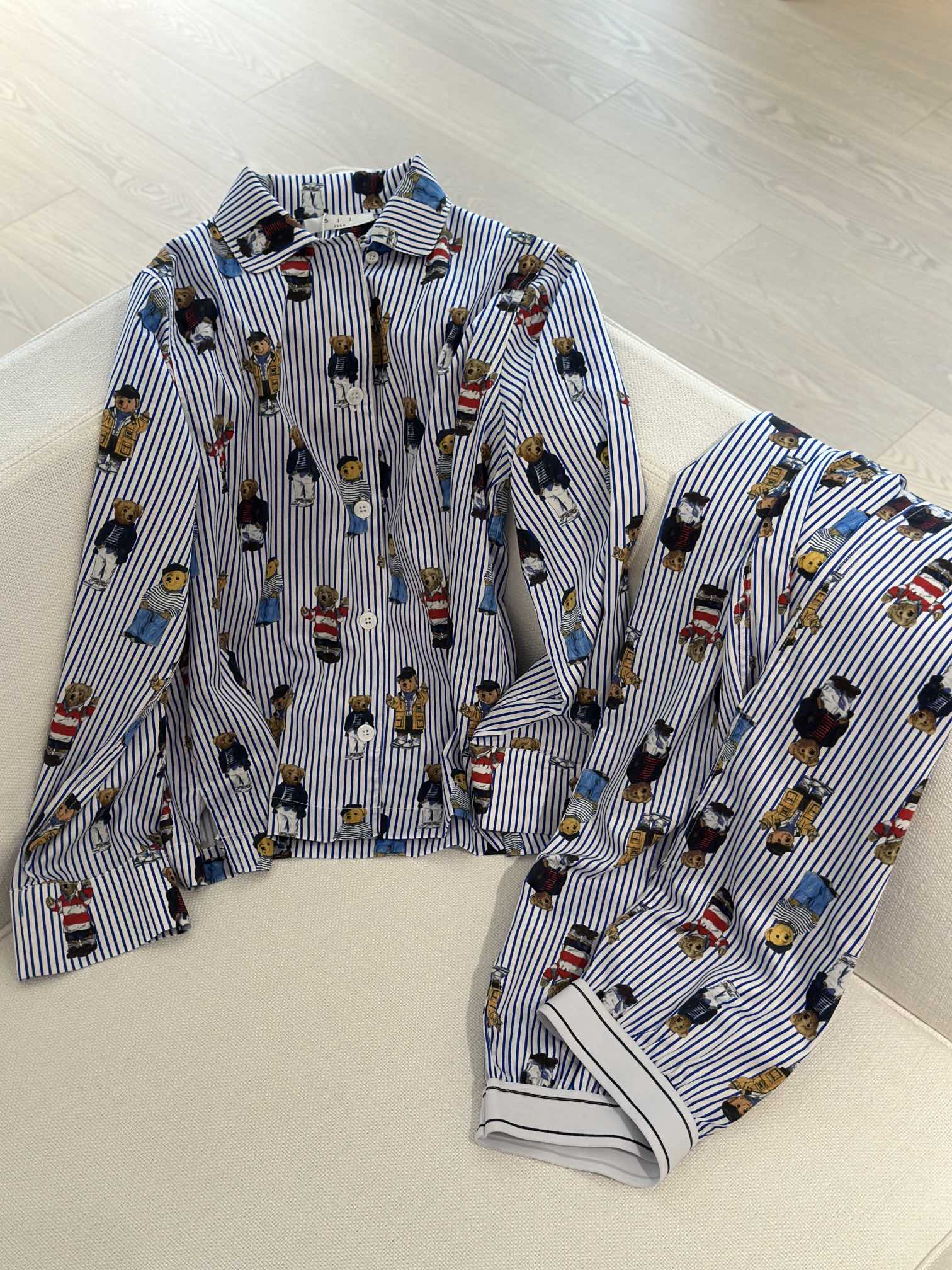 NO:331352,YS｜2025 Spring and Summer New Model ｛Home Series ｝ Ruff Lauren Small Set Full Cotton Very skin-friendly, comfortable and especially fashionable!   SML, alexander wang19860909YS｜2025 春夏新款 ｛ 家居系列 ｝ 拉夫劳伦小套装 全棉 非常亲肤 舒适 特别洋气！  SML,,alexander wang,Women's clothing