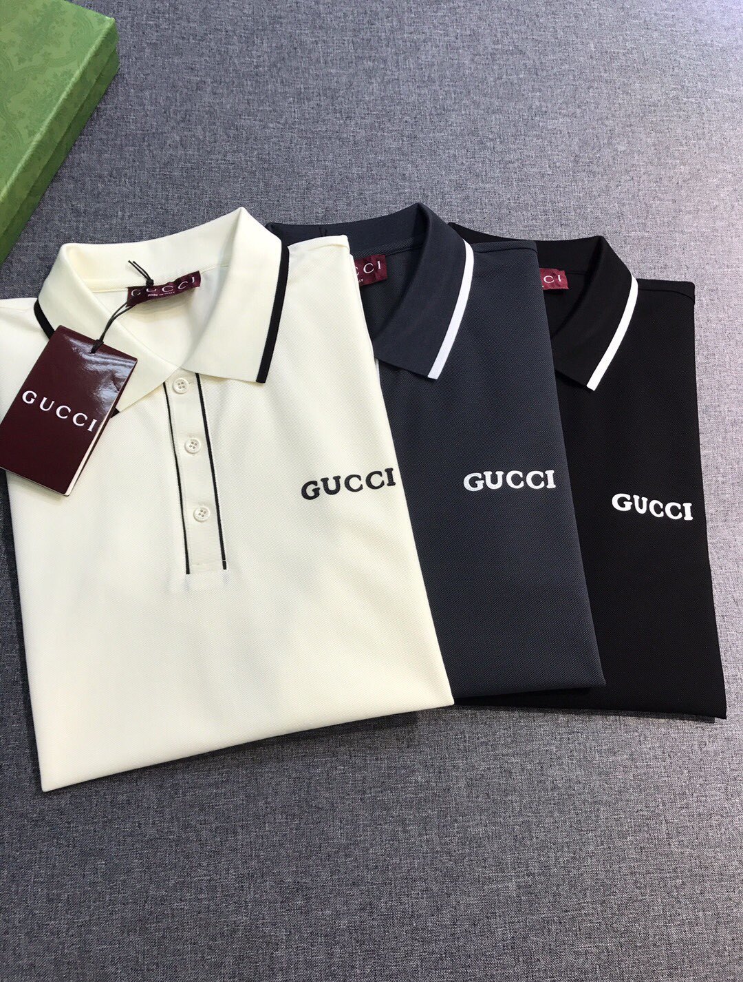 【新品】Gu/古家男士时装款商务休闲POLO马球衫,香港洋行渠道货,25年春夏新品,经典明星级单品,广告