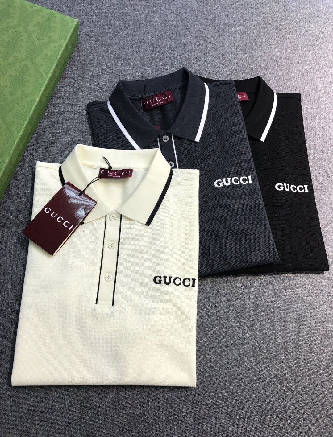 【新品】Gu/古家男士时装款商务休闲POLO马球衫,香港洋行渠道货,25年春夏新品,经典明星级单品,广告