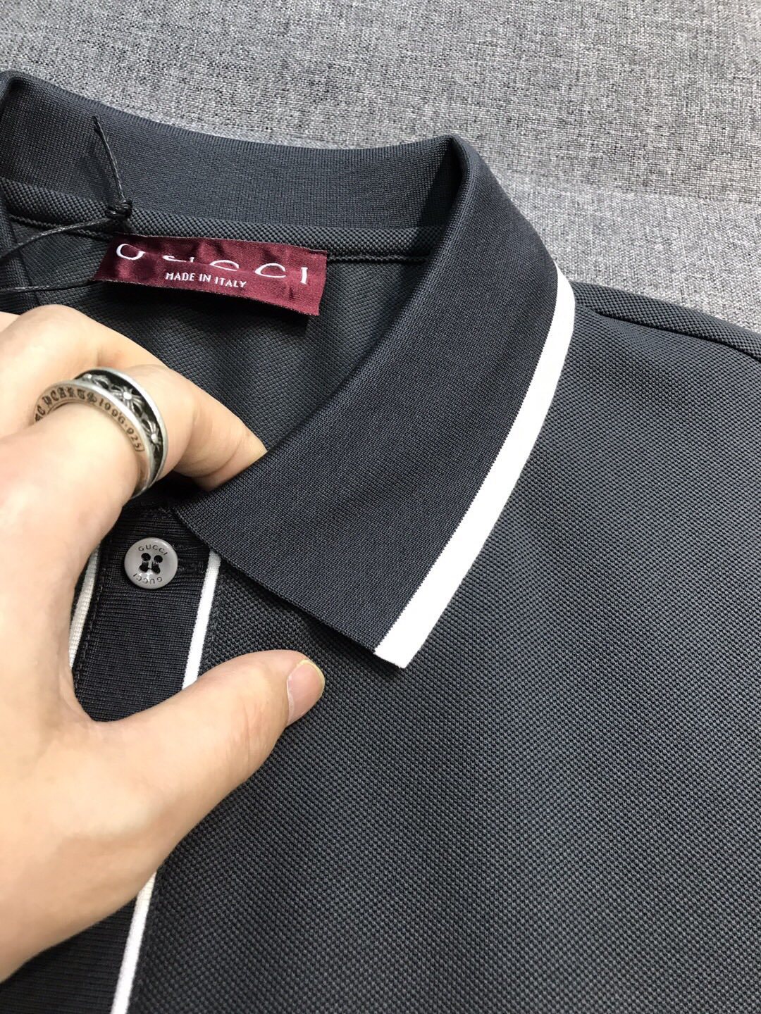 【新品】Gu/古家男士时装款商务休闲POLO马球衫,香港洋行渠道货,25年春夏新品,经典明星级单品,广告