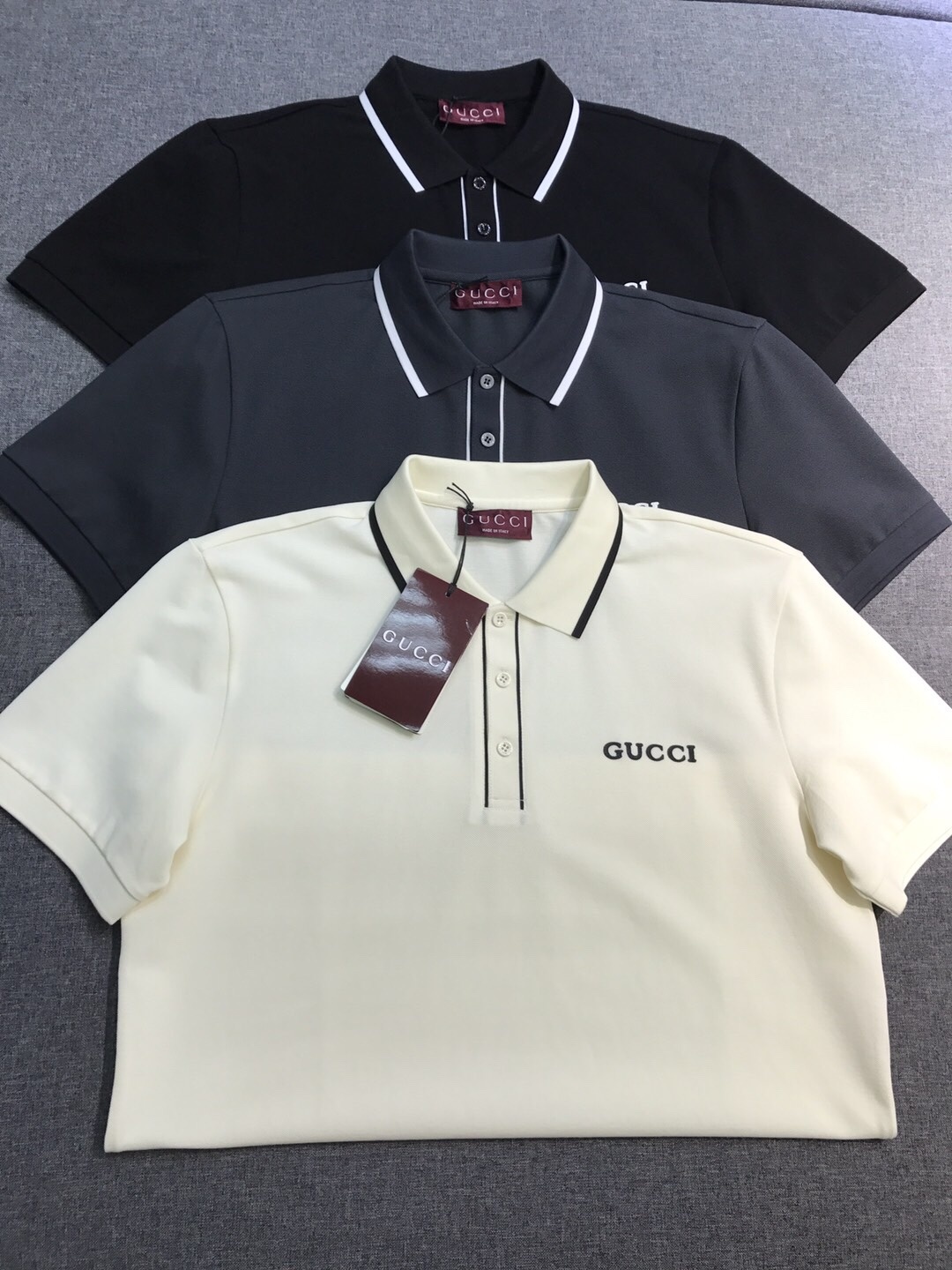 【新品】Gu/古家男士时装款商务休闲POLO马球衫,香港洋行渠道货,25年春夏新品,经典明星级单品,广告
