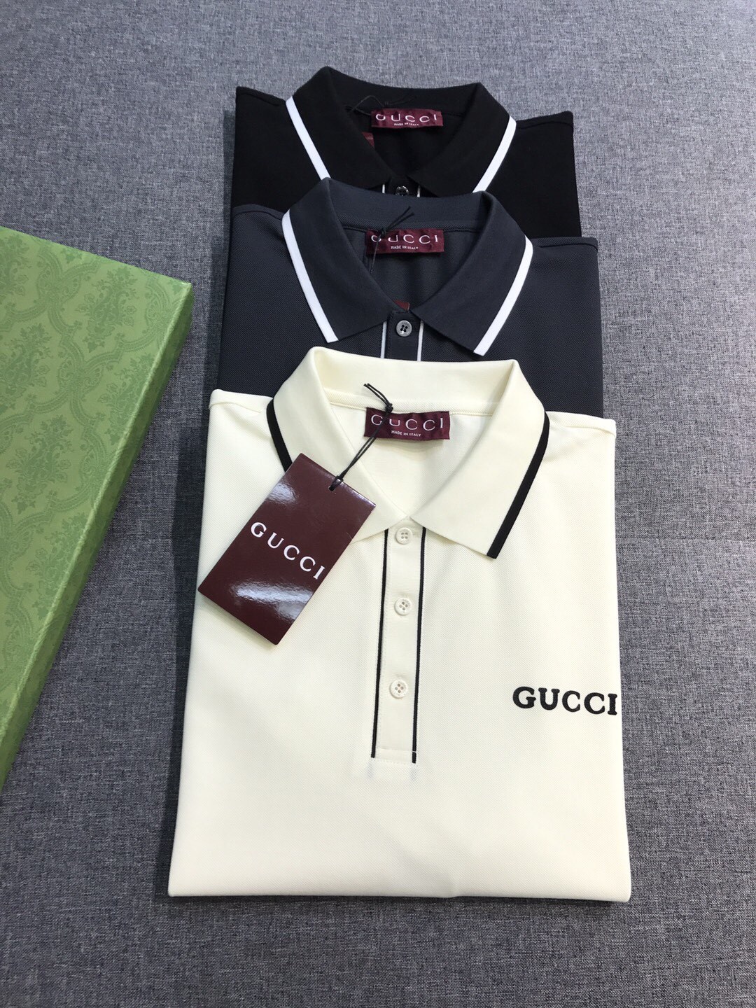 【新品】Gu/古家男士时装款商务休闲POLO马球衫,香港洋行渠道货,25年春夏新品,经典明星级单品,广告