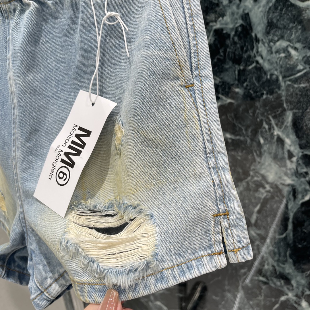 “High-End Women’s Clothing: Summer New Broken Jeans with High Waist Design” - 图片 6