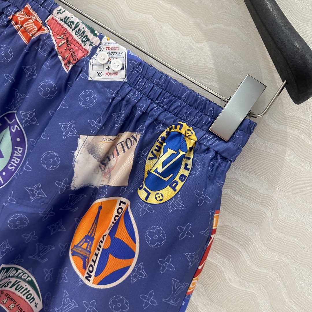 独家首发❤️原单品质💕lou神仙颜值的彩虹假日🌈系列经典MONOGRAM暗纹logo定位海报徽章印花印花