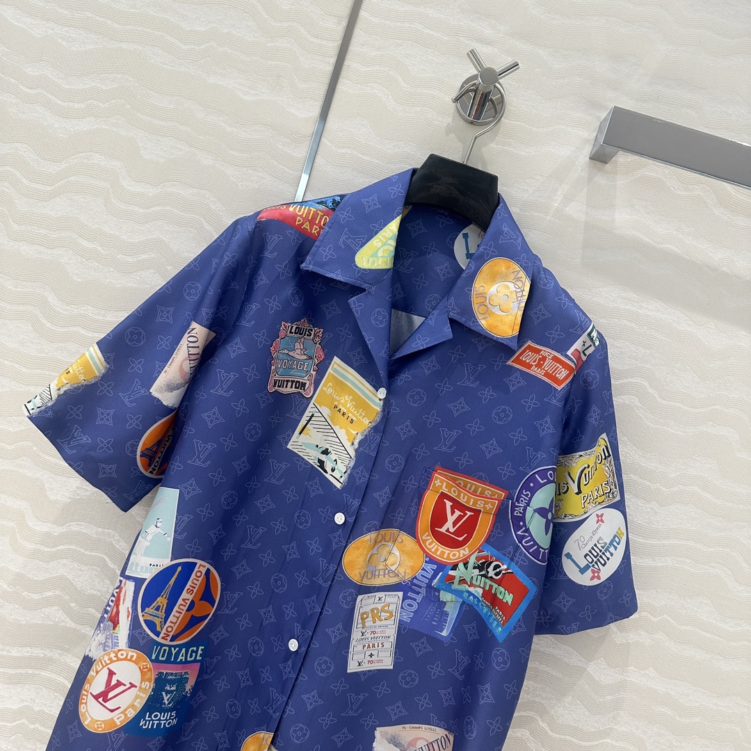 独家首发❤️原单品质💕lou神仙颜值的彩虹假日🌈系列经典MONOGRAM暗纹logo定位海报徽章印花印花