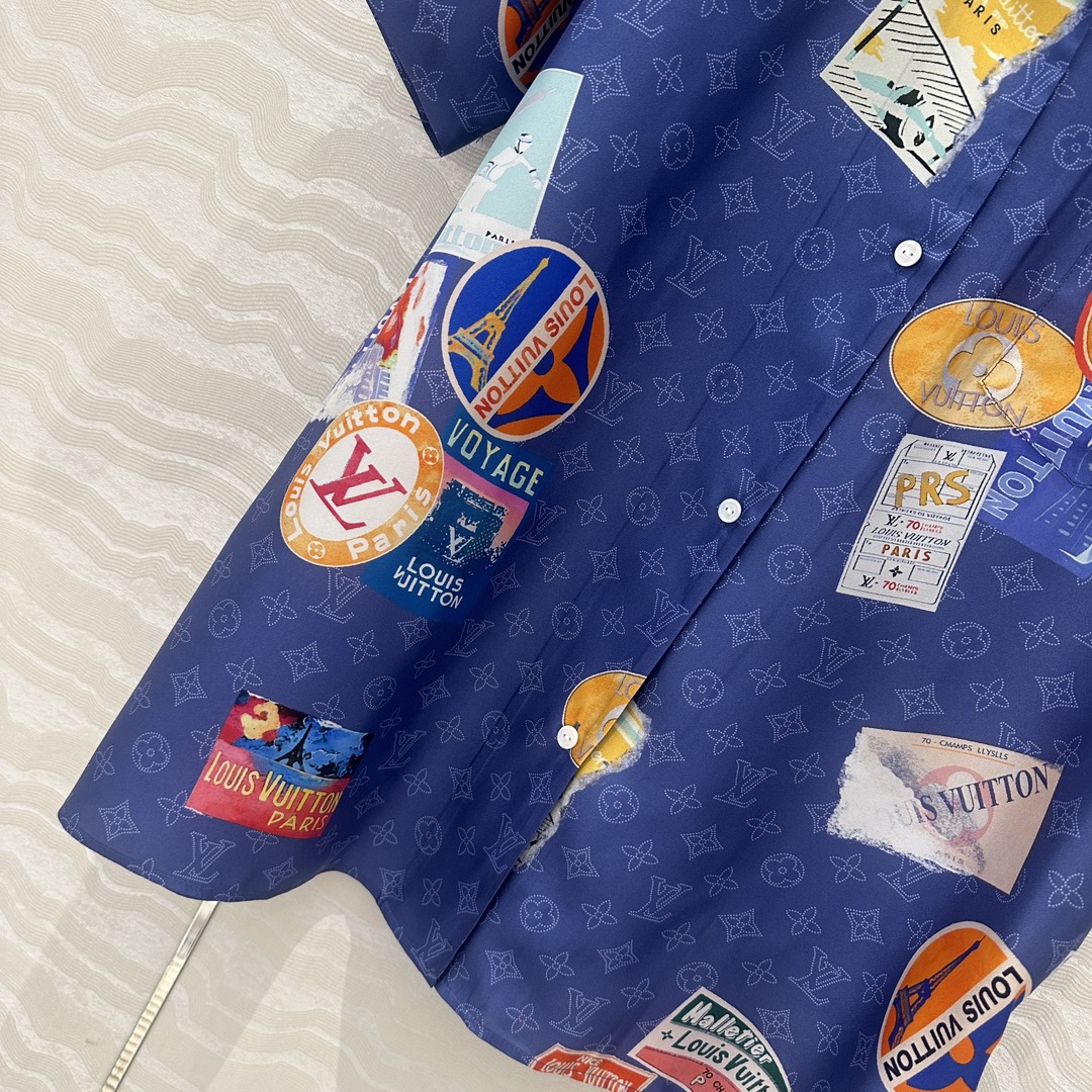 独家首发❤️原单品质💕lou神仙颜值的彩虹假日🌈系列经典MONOGRAM暗纹logo定位海报徽章印花印花