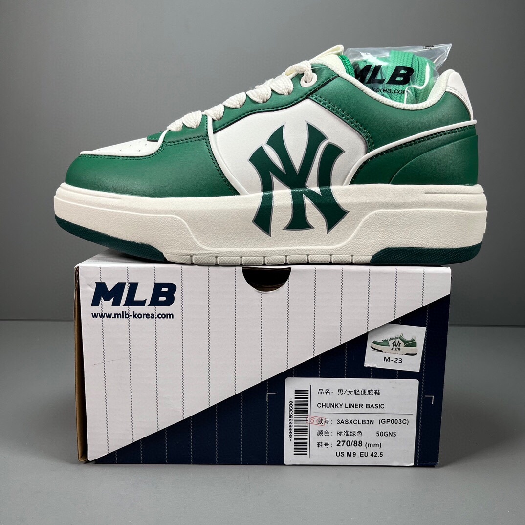 🈴福利特价
MLB Chunky Liner Basic 复古印花学长鞋系列低帮轻量增高厚底百搭休闲运动