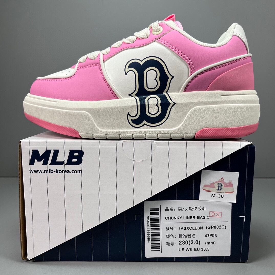 🈴福利特价
MLB Chunky Liner Basic 复古印花学长鞋系列低帮轻量增高厚底百搭休闲运动