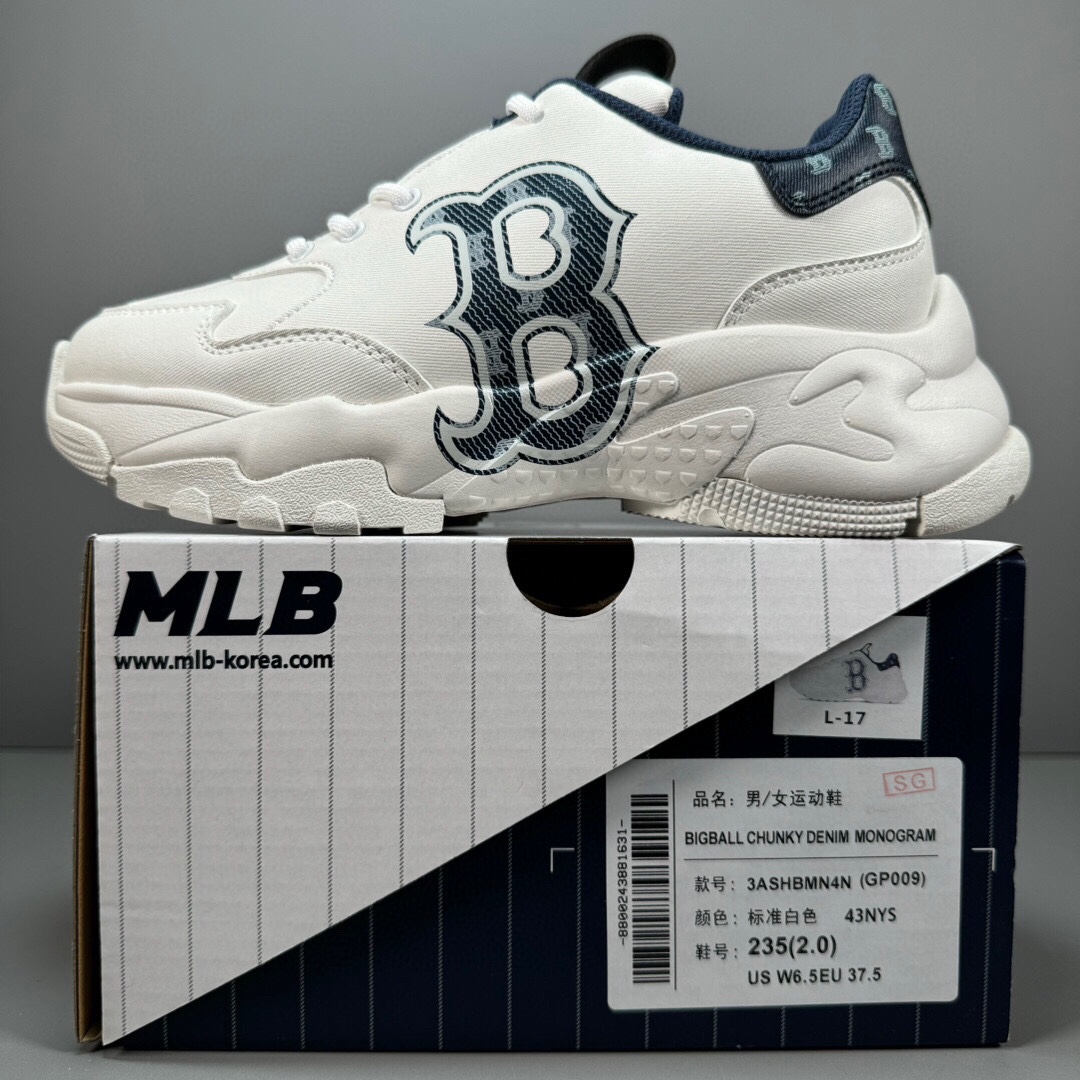 🈴福利特价
 网红爆款 韩国出口订单 MLB Chunky Liner低帮休闲运动鞋  原厂防伪吊牌 合