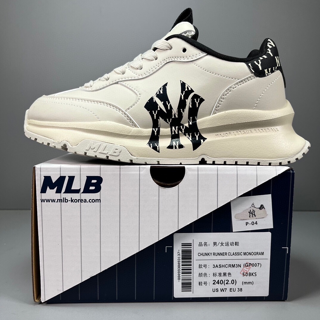 🈴福利特价
 网红爆款 韩国出口订单 MLB Chunky Liner低帮休闲运动鞋  原厂防伪吊牌 合