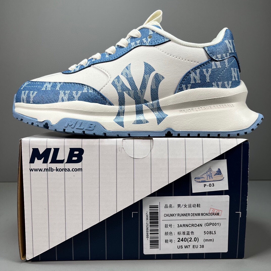 🈴福利特价
 网红爆款 韩国出口订单 MLB Chunky Liner低帮休闲运动鞋  原厂防伪吊牌 合