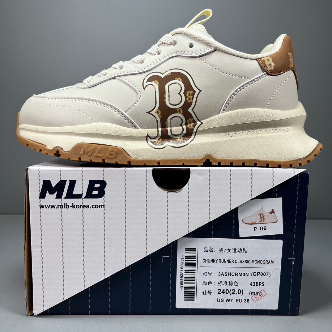 🈴福利特价
 网红爆款 韩国出口订单 MLB Chunky Liner低帮休闲运动鞋  原厂防伪吊牌 合
