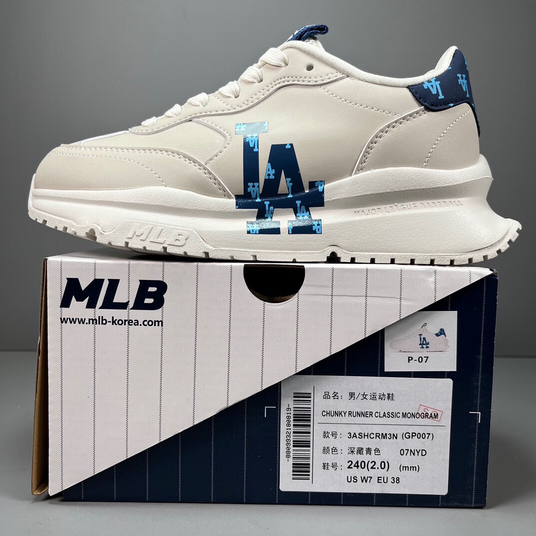 🈴福利特价
 网红爆款 韩国出口订单 MLB Chunky Liner低帮休闲运动鞋  原厂防伪吊牌 合