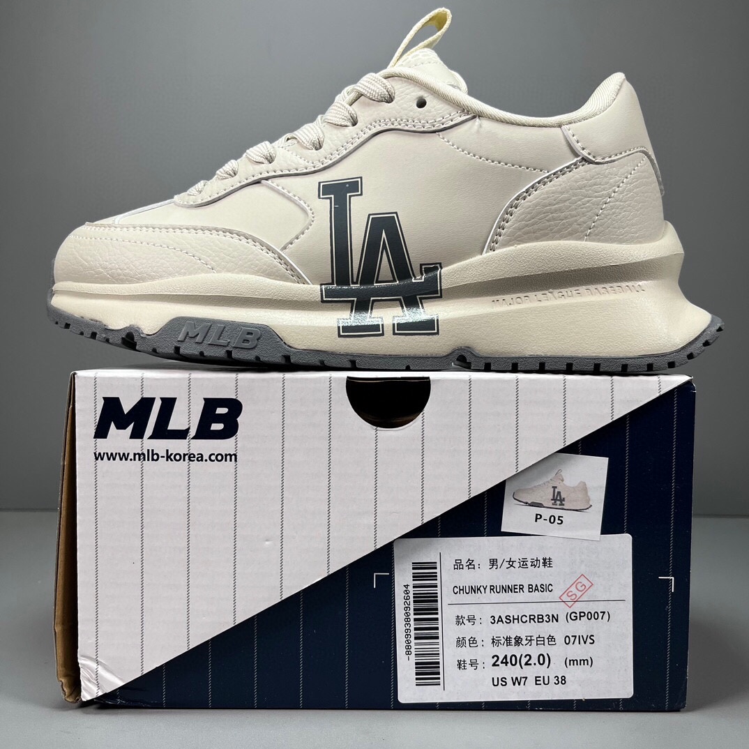 🈴福利特价
 网红爆款 韩国出口订单 MLB Chunky Liner低帮休闲运动鞋  原厂防伪吊牌 合