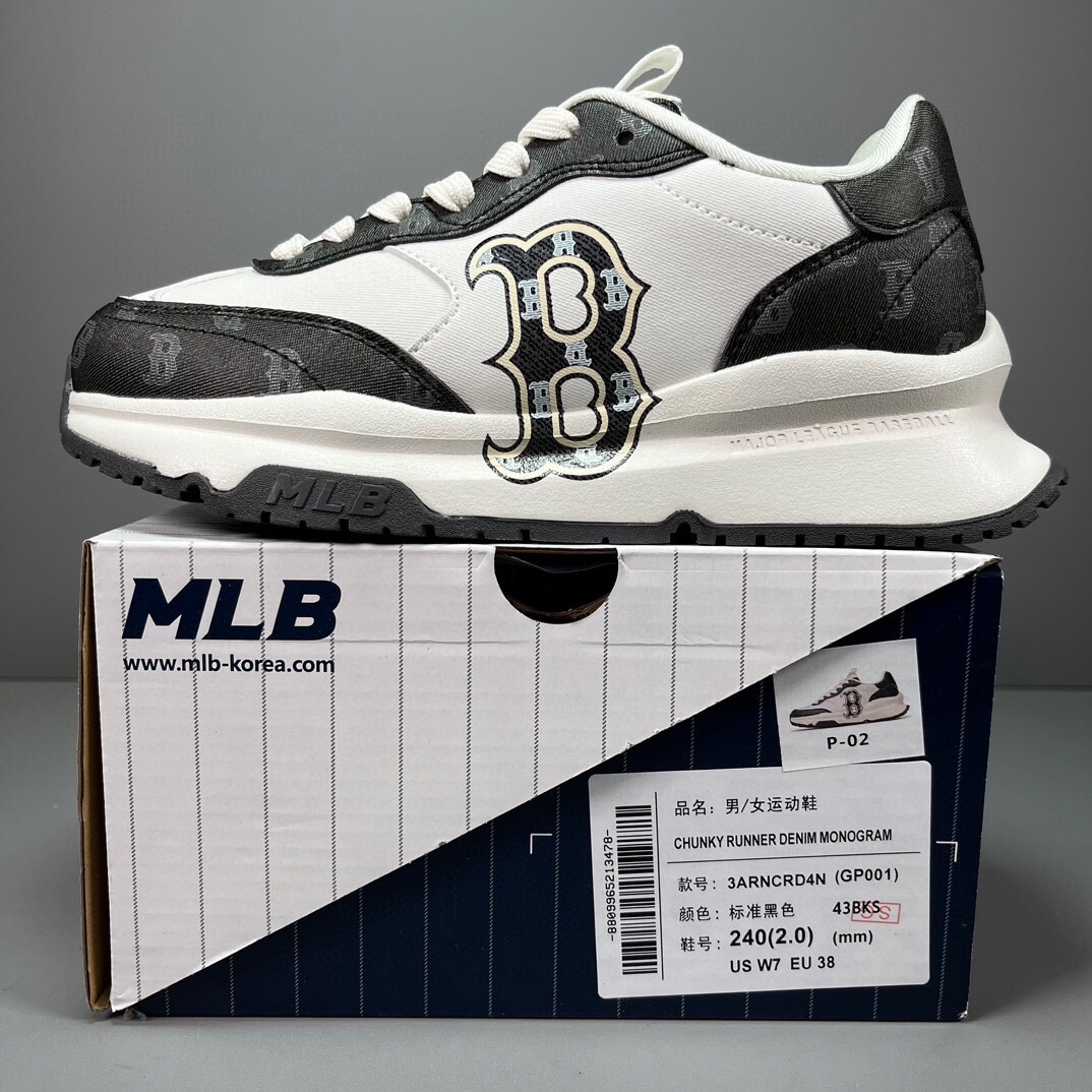 🈴福利特价
 网红爆款 韩国出口订单 MLB Chunky Liner低帮休闲运动鞋  原厂防伪吊牌 合