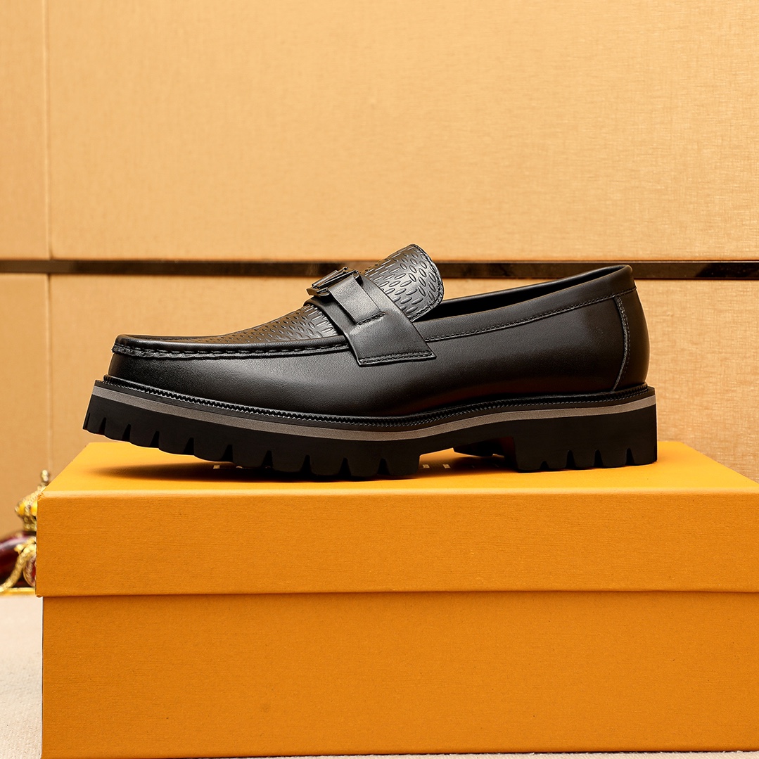 Louis Vuitton Leather Loafers for Men - Embossed Calfskin, Luxurious Hardware 7 i1744682751 6530 5