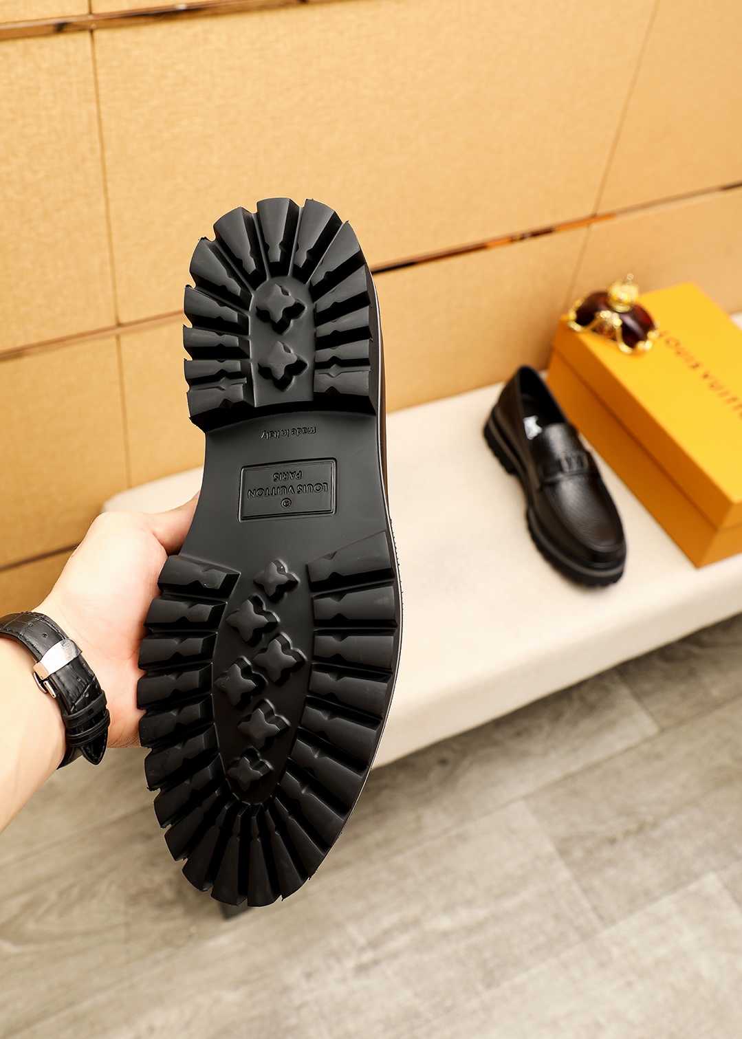 Louis Vuitton Leather Loafers for Men - Embossed Calfskin, Luxurious Hardware 10 i1744682816 9384 2