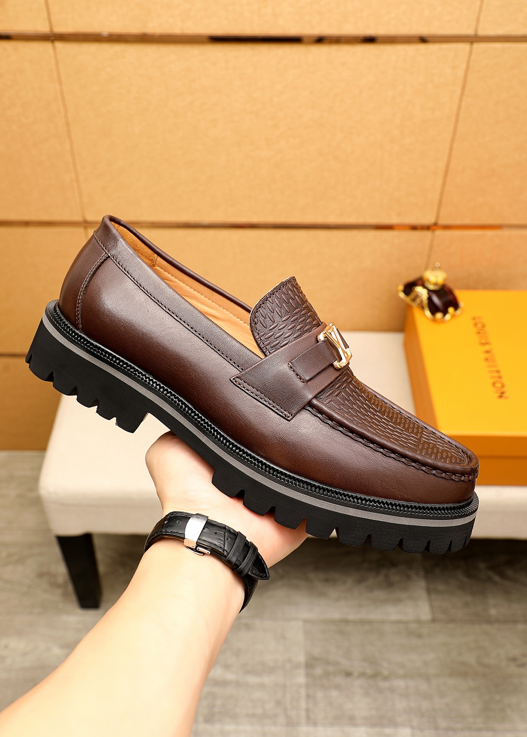 Louis Vuitton Luxury Loafers: Embossed Leather, Iconic Hardware, and Durable Soles 5 i1744683364 3866 3