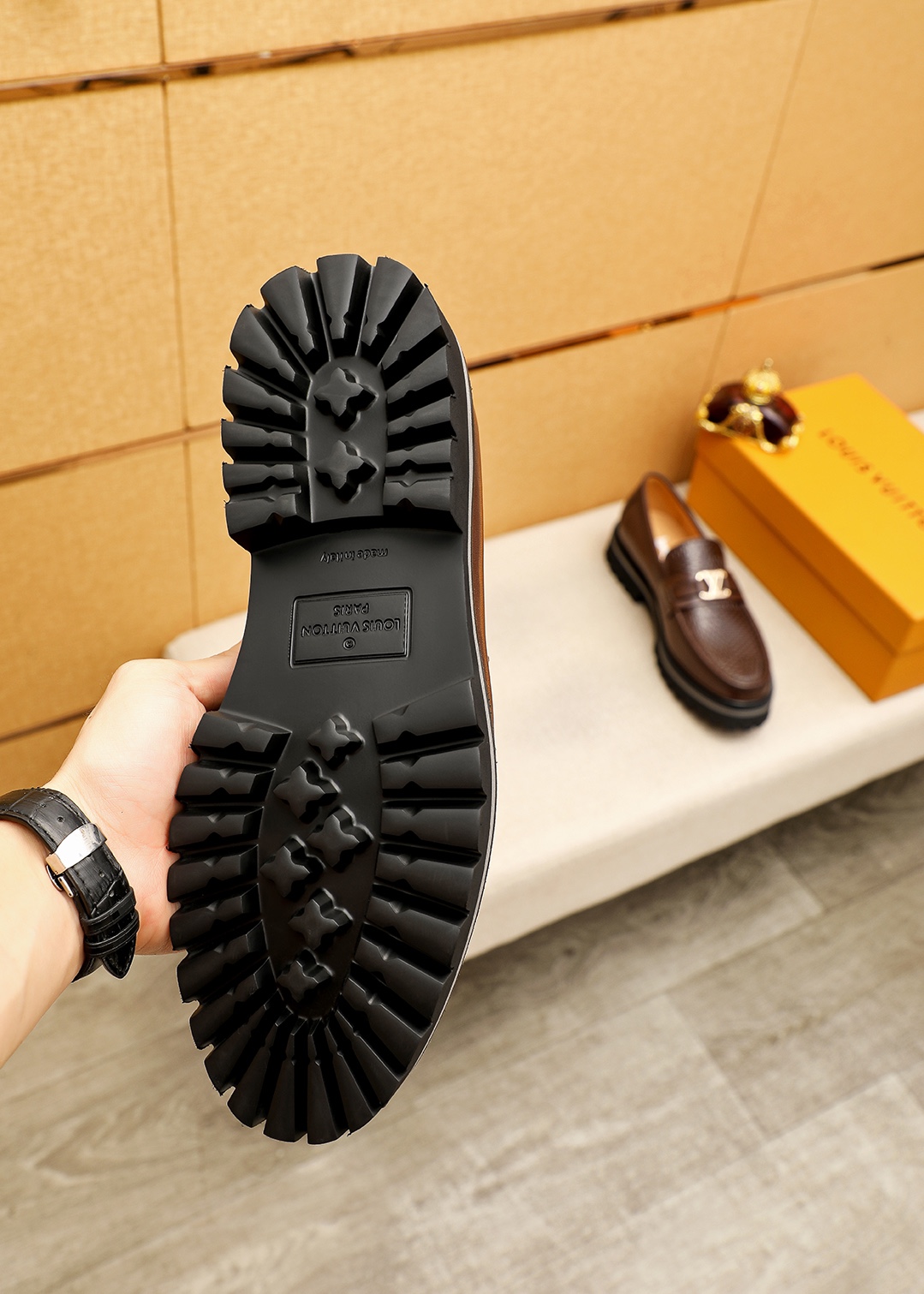 Louis Vuitton Luxury Loafers: Embossed Leather, Iconic Hardware, and Durable Soles 10 i1744683364 4006 8