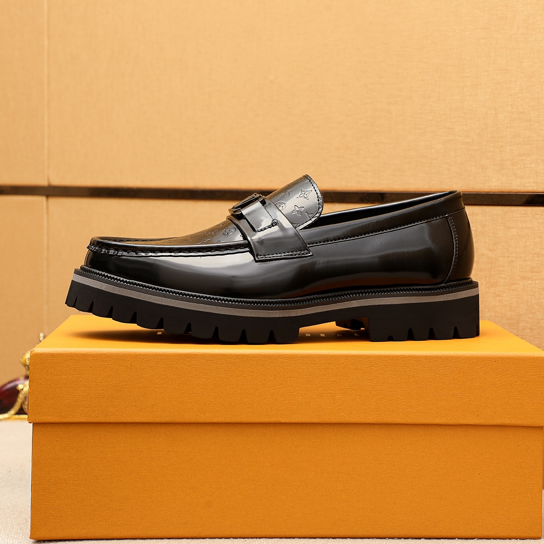 Louis Vuitton Men's Leather Loafers with Embossed Detailing - Available in 4 Colors 6 i1744683901 8755 4