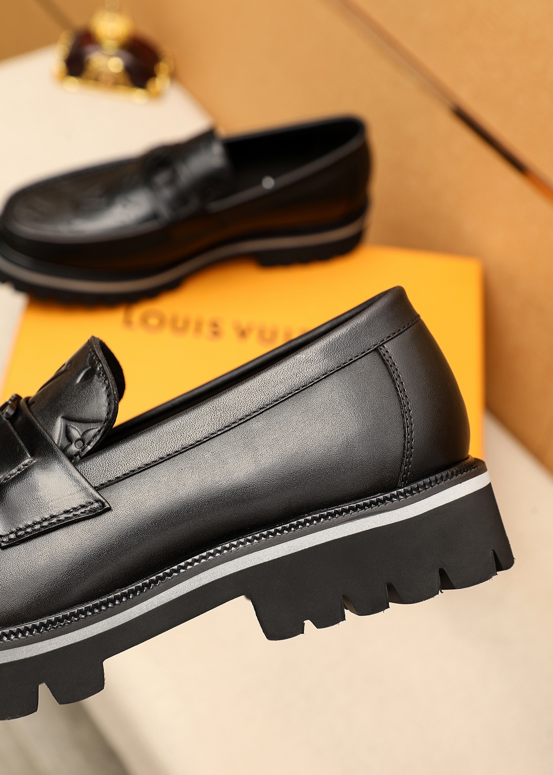 Louis Vuitton Leather Loafers with Embossed Detailing - Stylish and Comfortable 8 i1744686778 5976 2