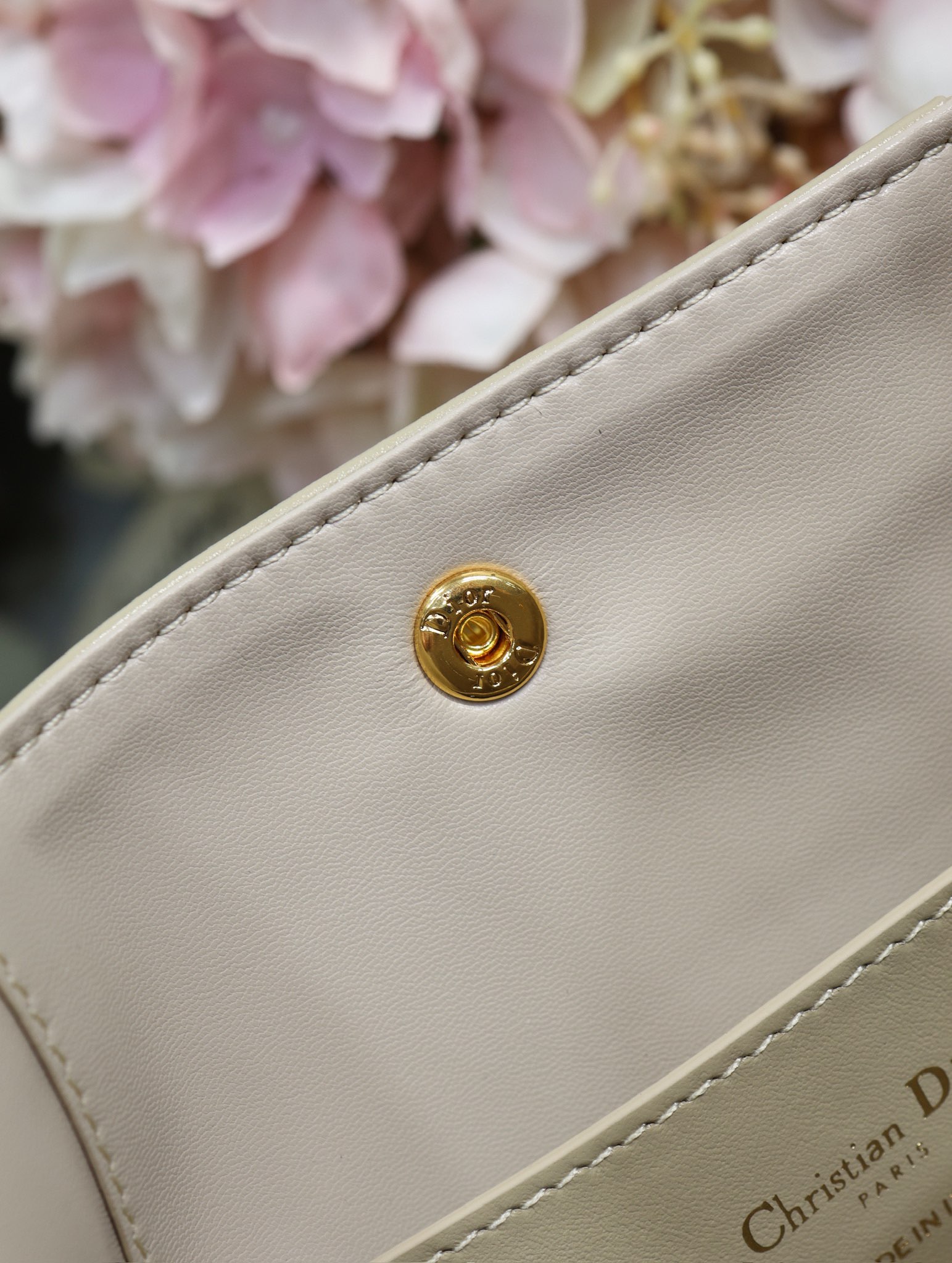 Dior Signature Small Bucket Bag in Light Almond Grained Calfskin Leather 8 i1744790909 7961 7