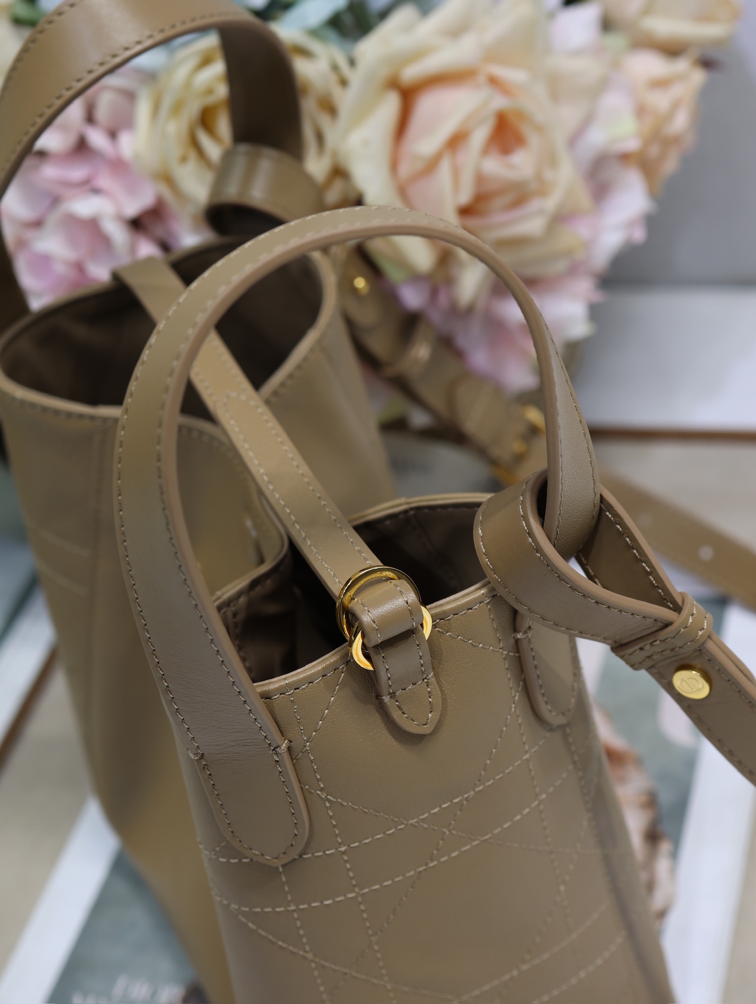 Dior Signature Water Bucket Bag in Deep Apricot Grained Calfskin Leather 5 i1744795915 9348 4