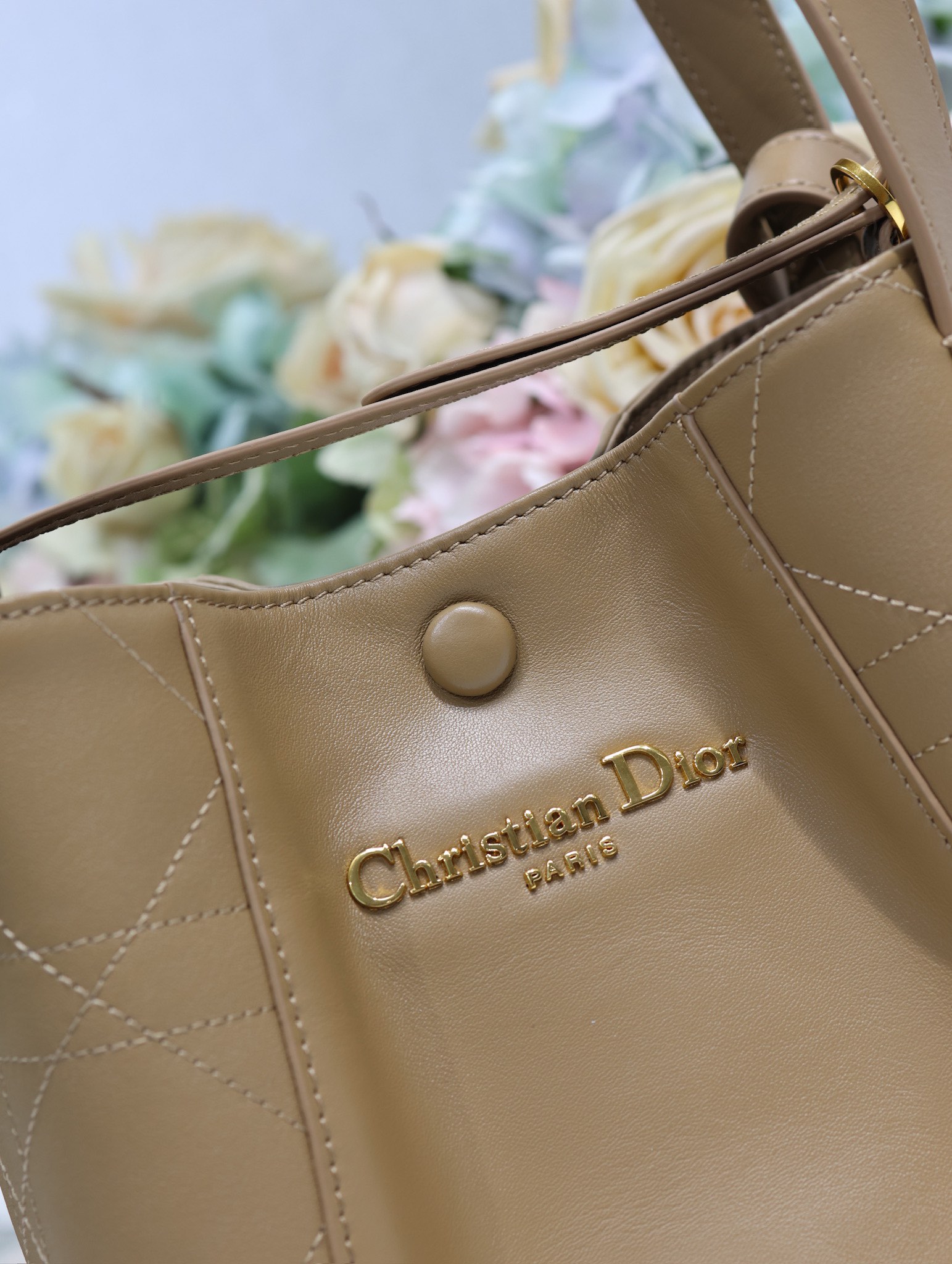Dior Signature Water Bucket Bag in Deep Apricot Grained Calfskin Leather 4 i1744795915 98 3