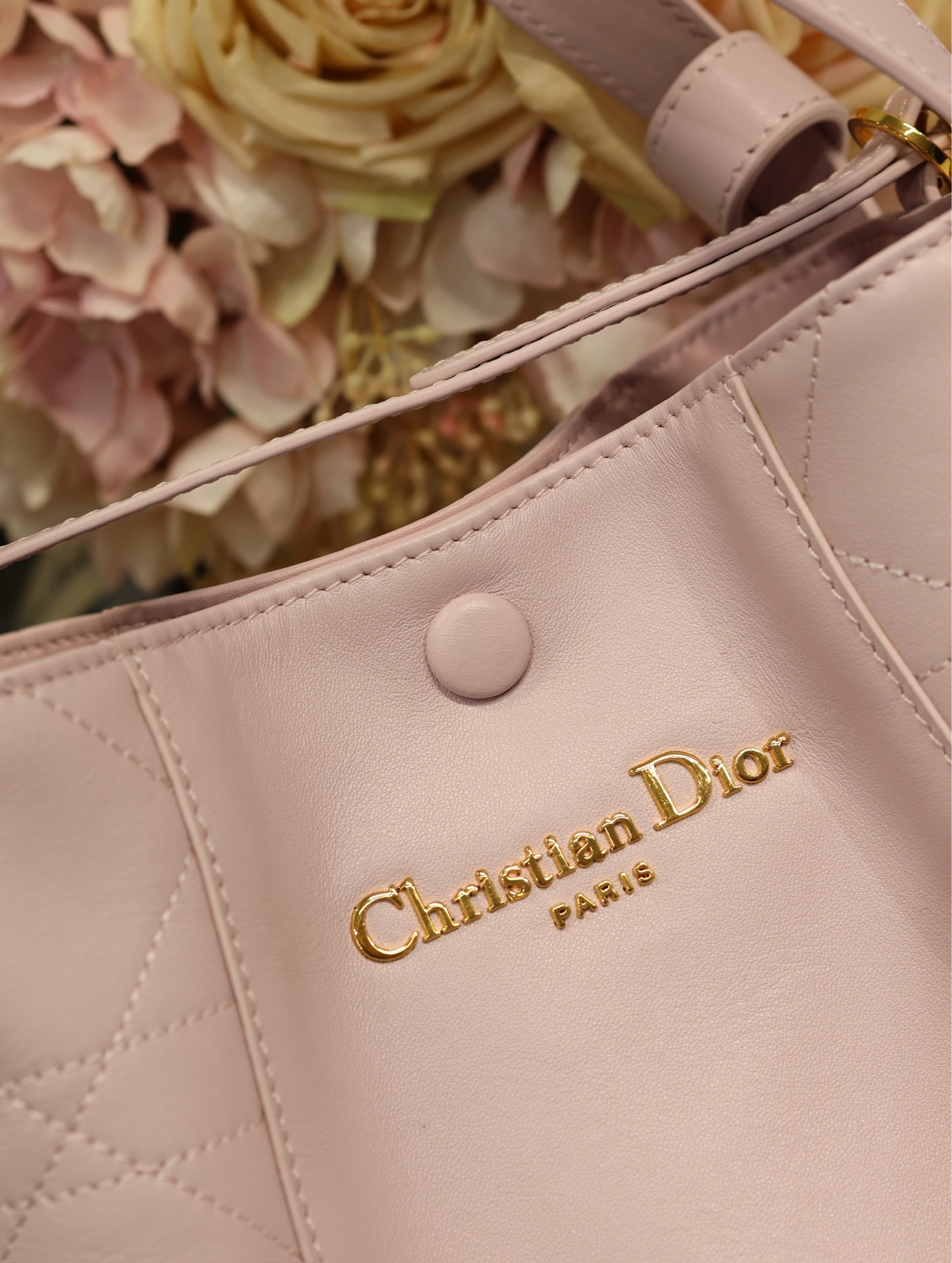 Dior Signature Bucket Bag Small Pink Leather Handbag Crossbody for Women 6 i1744796371 6379 4