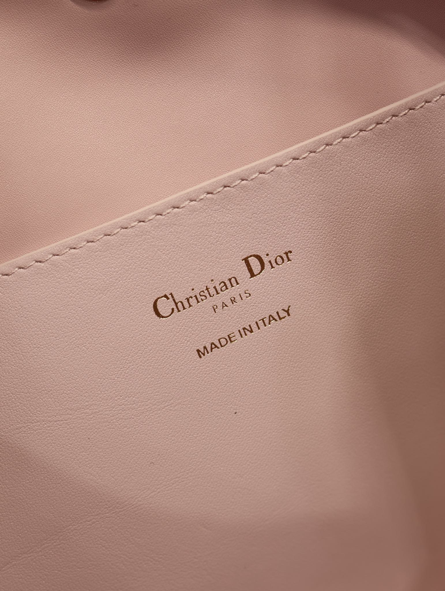 Christian Dior Signature Medium Bucket Bag Pink Calfskin Leather Handbag 9 i1744798364 3302 8