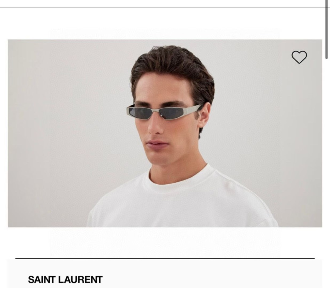  ‼️SAINY LAUREN*YSL秀场同步 科技感十足墨镜🕶液态金属喷砂镜框搭配反光镜片，未来感爆棚