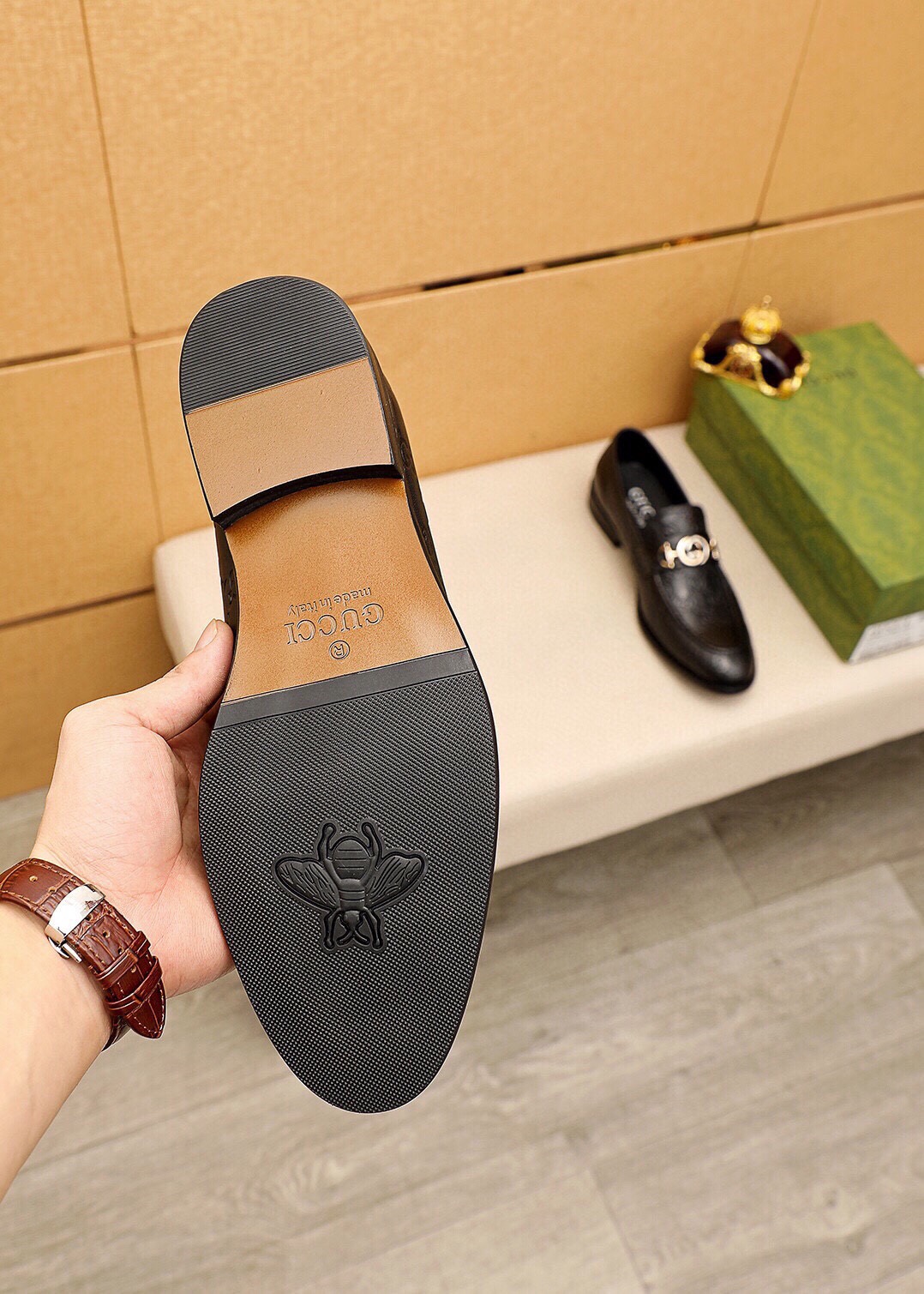 Gucci Men's Leather Loafers with Iconic GG Buckle - Sizes 39-44 Available 10 i1744862952 5595 8