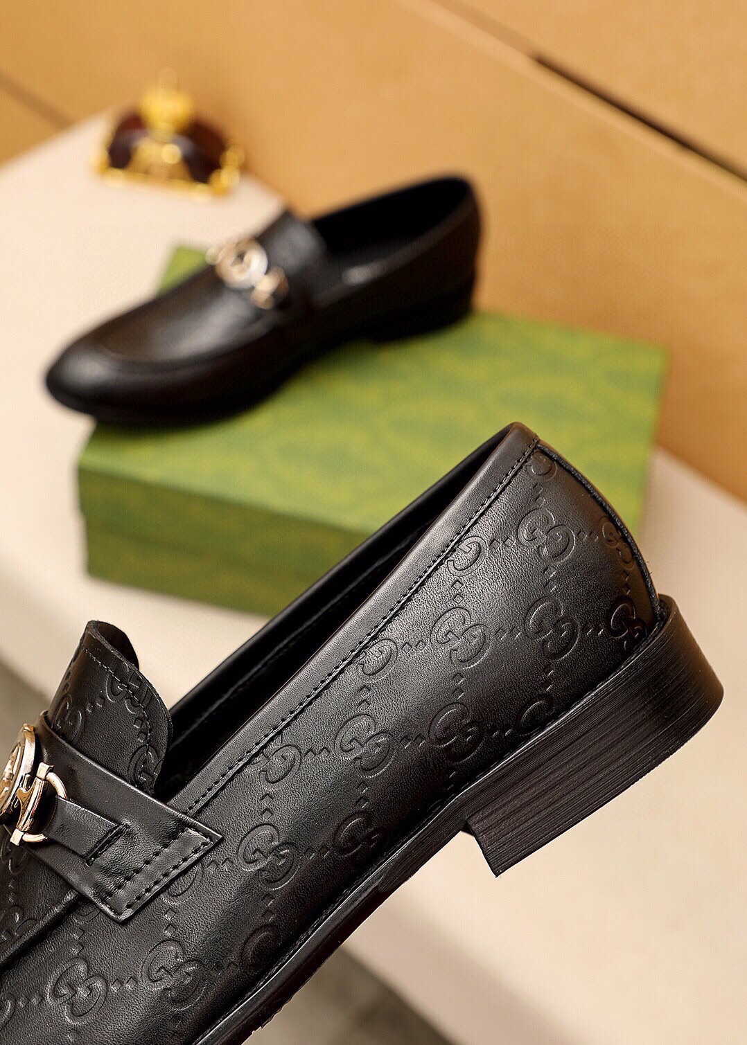 Gucci Men's Leather Loafers with Iconic GG Buckle - Sizes 39-44 Available 8 i1744862952 8420 6