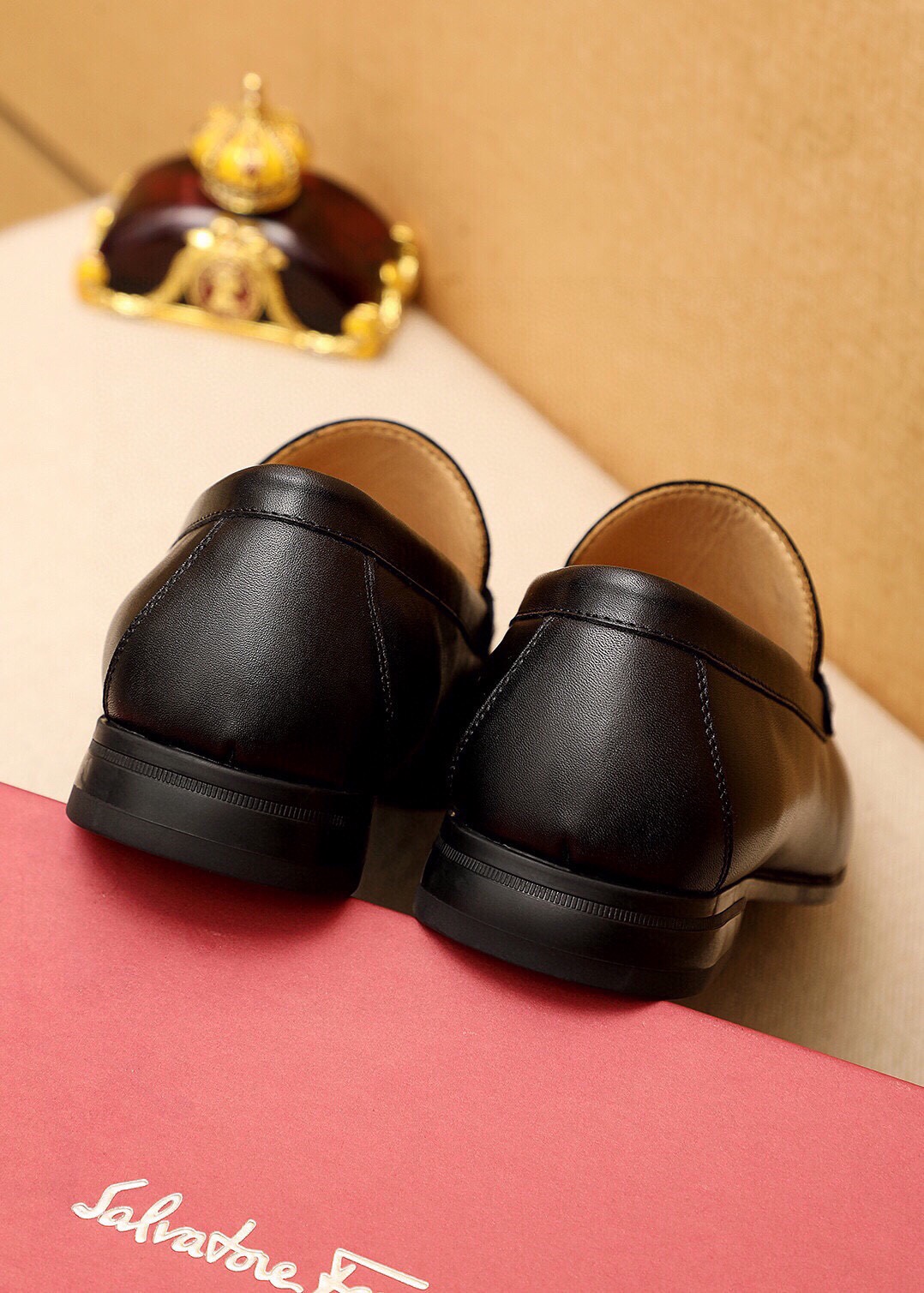 Ferragamo Men's Leather Loafers, Classic Buckle Detail, Sizes 38-44 7 i1744863341 6461 5