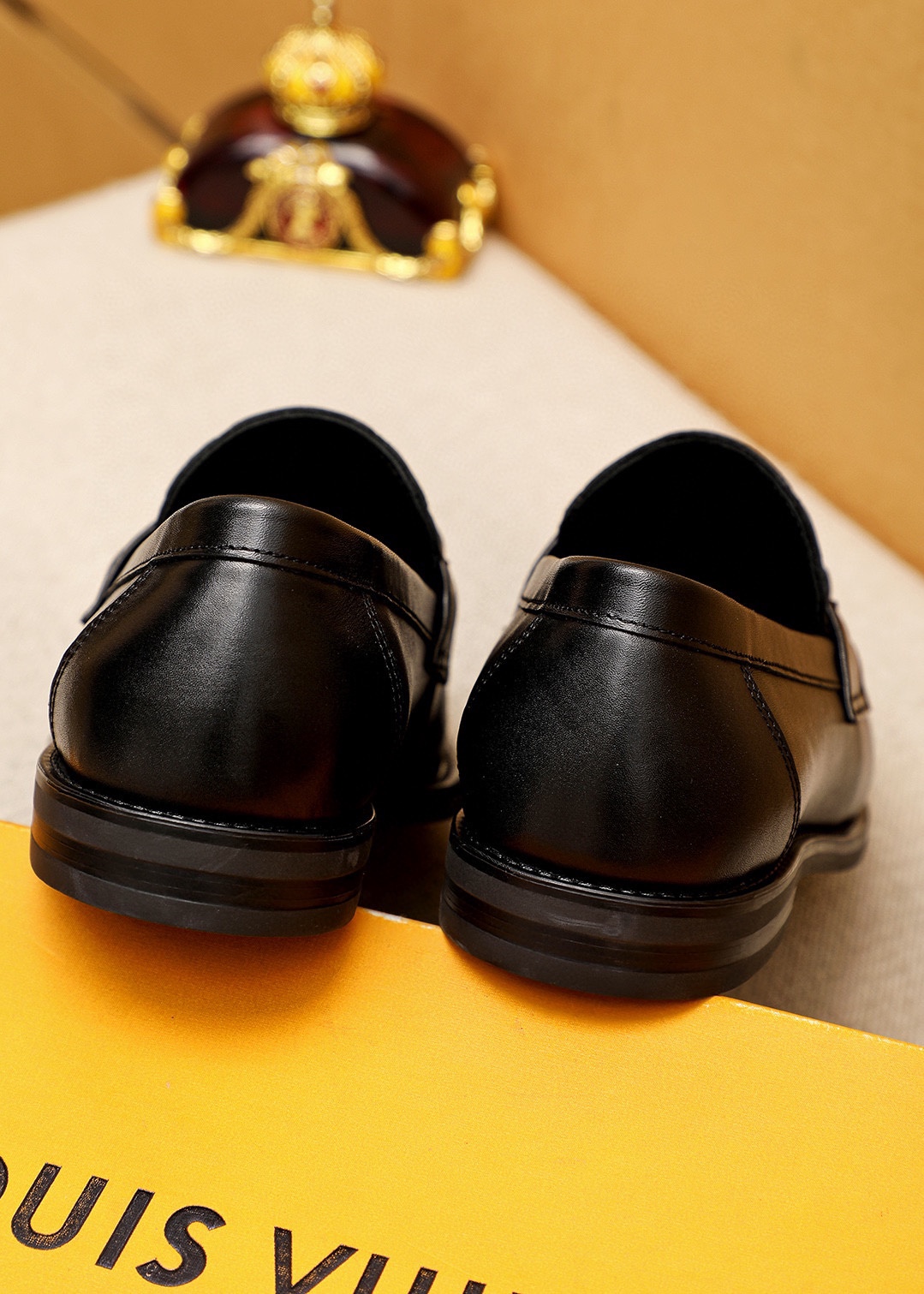 Louis Vuitton Leather Loafers with Embossed Monogram and Metal Hardware 9 i1744863539 1912 7