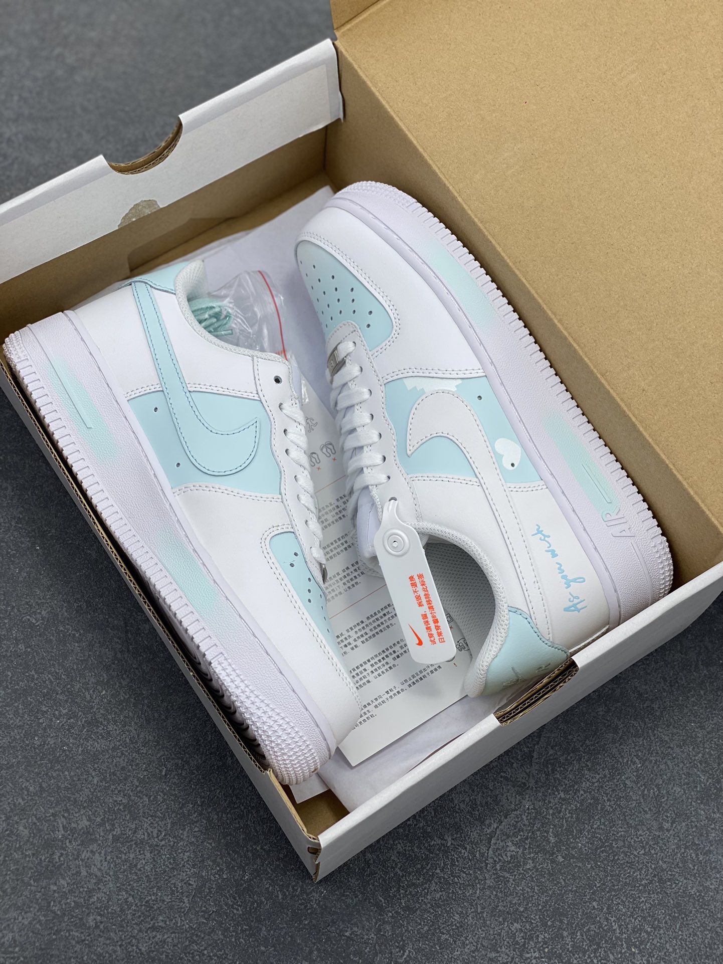 图片[9]-Nike Air Force 1 Low’07 A8系列 白天蓝 喷绘 空军一号低帮休闲板鞋 定制皮料 原厂3D打印 定制鞋盒 原楦原纸板 纯正空军版型 内置全掌气垫 货号：CW2288-111 尺码：36 36.5 37.5 38 38.5 39 40 40.5 41 42 42.5 43 44 44.5 45-选品中心