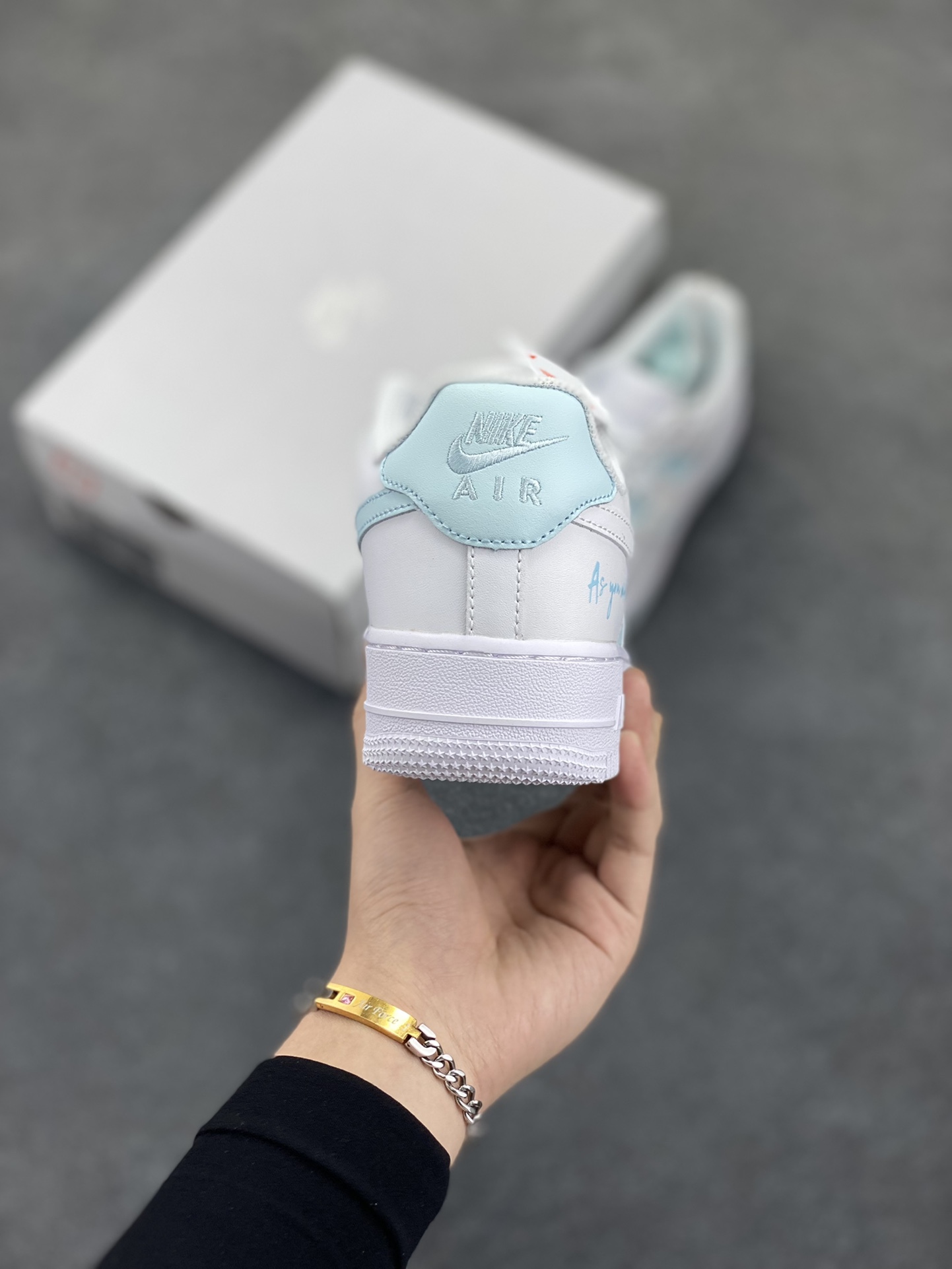 图片[4]-Nike Air Force 1 Low’07 A8系列 白天蓝 喷绘 空军一号低帮休闲板鞋 定制皮料 原厂3D打印 定制鞋盒 原楦原纸板 纯正空军版型 内置全掌气垫 货号：CW2288-111 尺码：36 36.5 37.5 38 38.5 39 40 40.5 41 42 42.5 43 44 44.5 45-选品中心