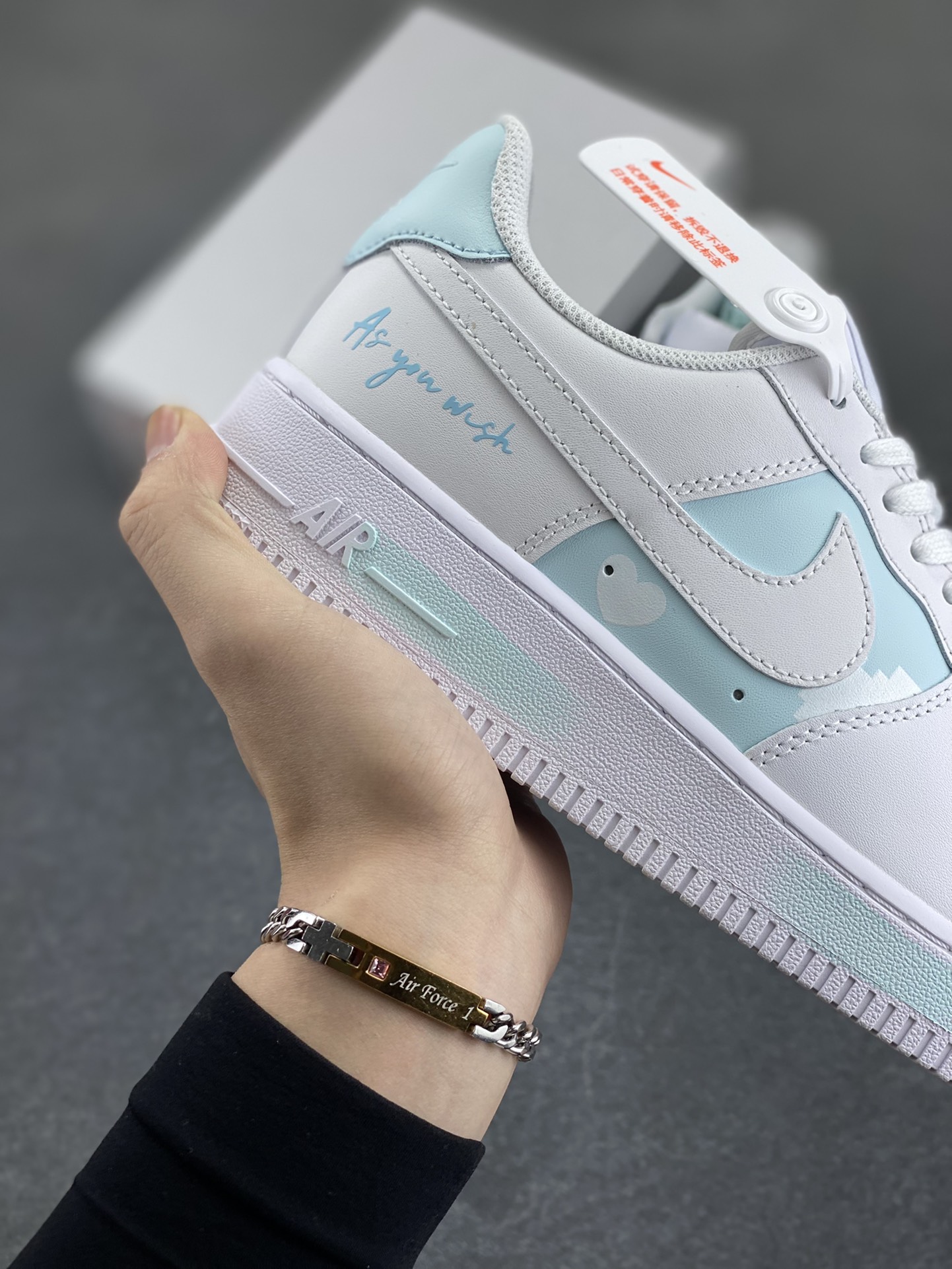 图片[6]-Nike Air Force 1 Low’07 A8系列 白天蓝 喷绘 空军一号低帮休闲板鞋 定制皮料 原厂3D打印 定制鞋盒 原楦原纸板 纯正空军版型 内置全掌气垫 货号：CW2288-111 尺码：36 36.5 37.5 38 38.5 39 40 40.5 41 42 42.5 43 44 44.5 45-选品中心
