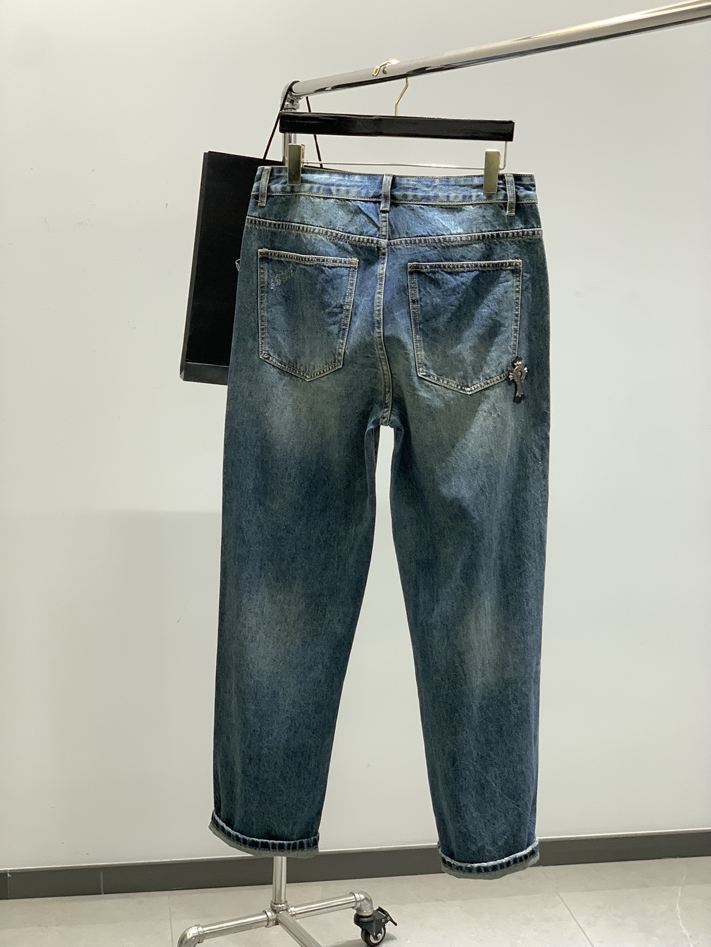 ，Chrome Hearts 克罗心，2025春季新品，专柜同步有售，原单狠货，时尚休闲水洗牛仔裤，采用