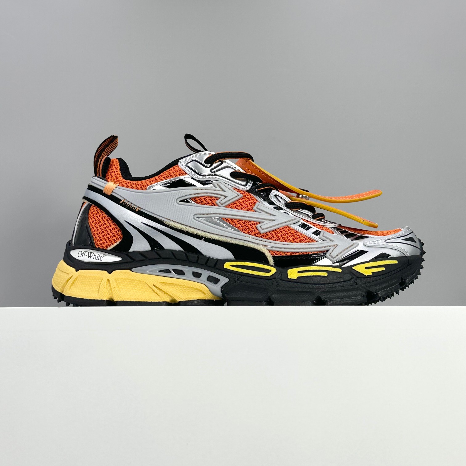 Off-White Men's Odsy-1000 Sneakers Orange Silver, Comfortable and Fashionable 2 a1744913058401 2630