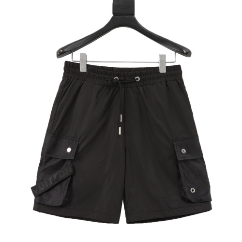 Louis Vuitton Monogram Jacquard Cargo Shorts, Black, XS-L 1 Louis Vuitton Monogram Jacquard Cargo Shorts, Black, XS-L
