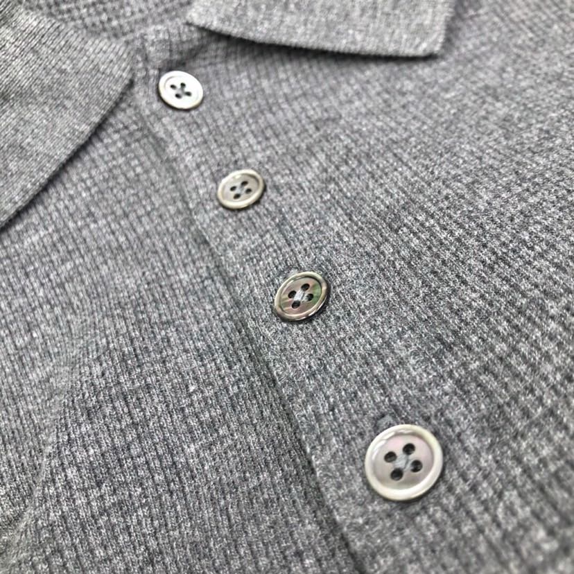 🔥THOM BROWNE 汤姆布朗 TB华夫格翻领T恤POLO衫  \n\n码数：1-5  颜色：白、浅