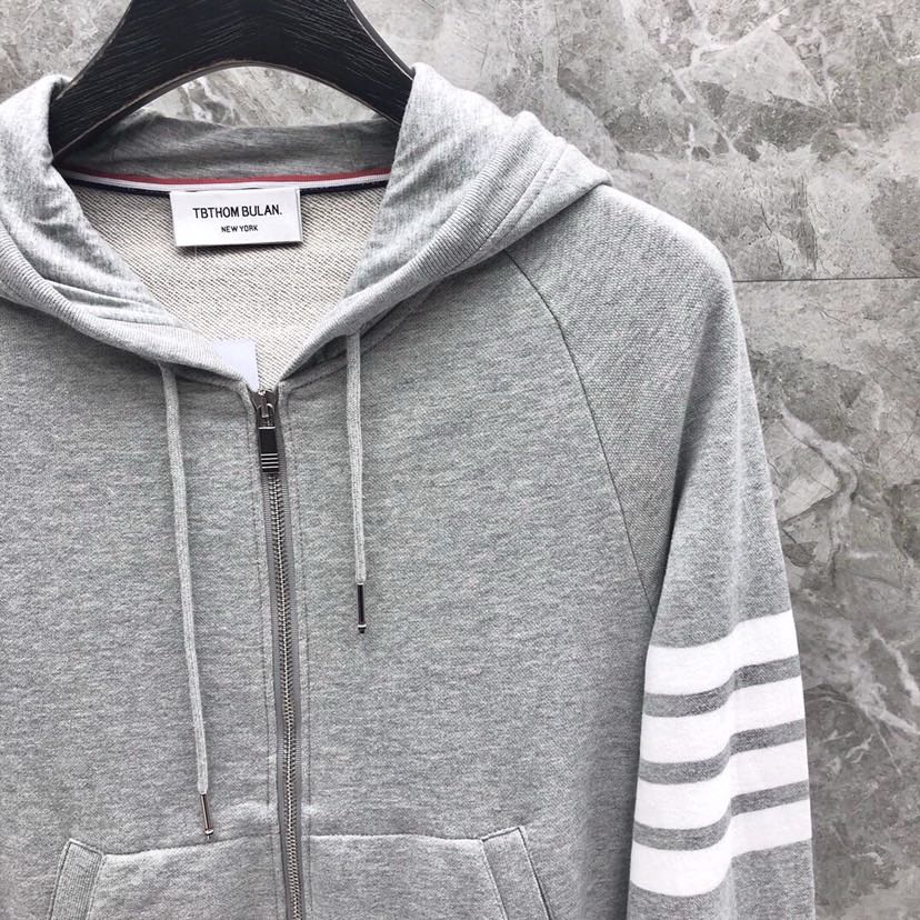 🔥THOM BROWNE 汤姆布朗 TB基本款拉链外套连帽卫衣开衫\n\n码数：00-6  颜色：6色\