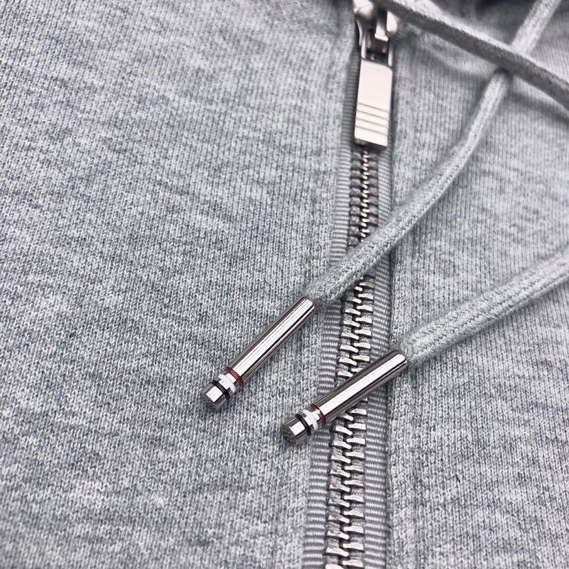 🔥THOM BROWNE 汤姆布朗 TB基本款拉链外套连帽卫衣开衫\n\n码数：00-6  颜色：6色\