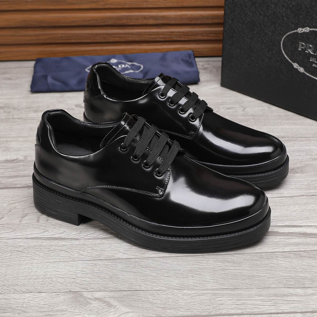 Prada Business Leather Shoes - Premium Leather, Classic Style, Sizes 38-44 5 i1744945672 3817 3