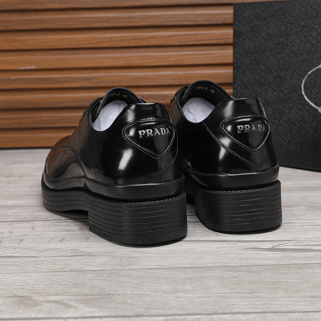 Prada Business Leather Shoes - Premium Leather, Classic Style, Sizes 38-44 9 i1744945672 7584 7