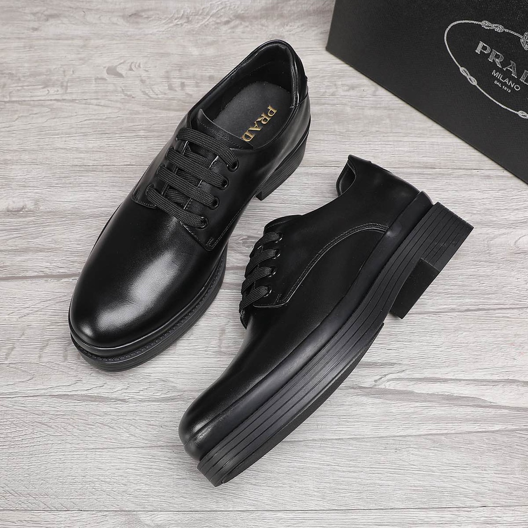 Prada Men's Leather Business Dress Shoes - Black, Sizes 38-44 3 i1744945864 8194 1