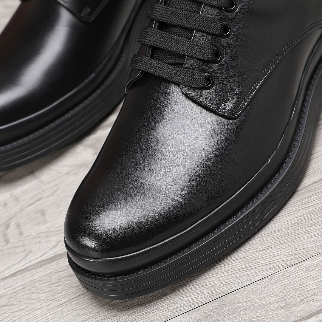 Prada Men's Leather Business Dress Shoes - Black, Sizes 38-44 8 i1744945864 9245 6