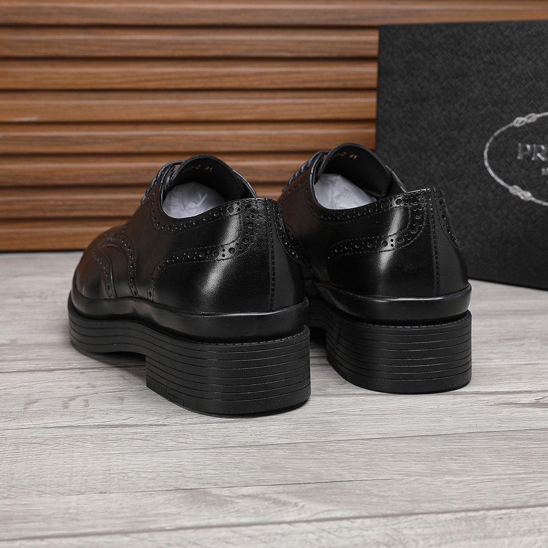 Prada Men's Leather Wingtip Oxford Dress Shoes - Classic Style & Comfort 9 i1744946165 8927 7