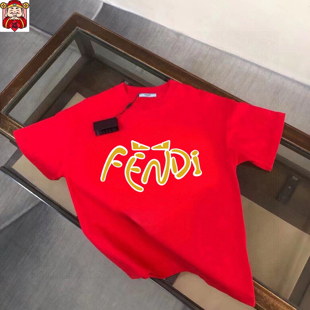 Fendi 品牌【FENDI 芬迪】(胖子福音) 男士休闲短袖T恤 2025春夏新品